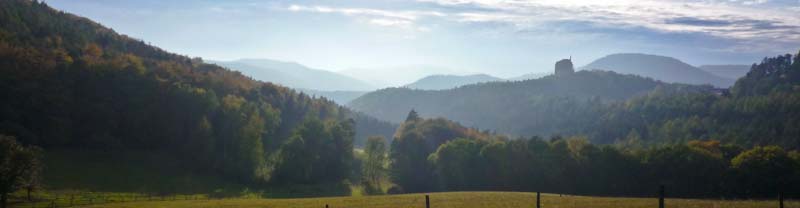 Blick vom Gimbelhof auf die Fleckenstein
